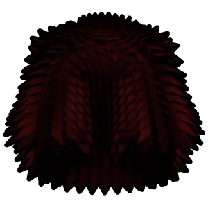 Red Spikey Coat